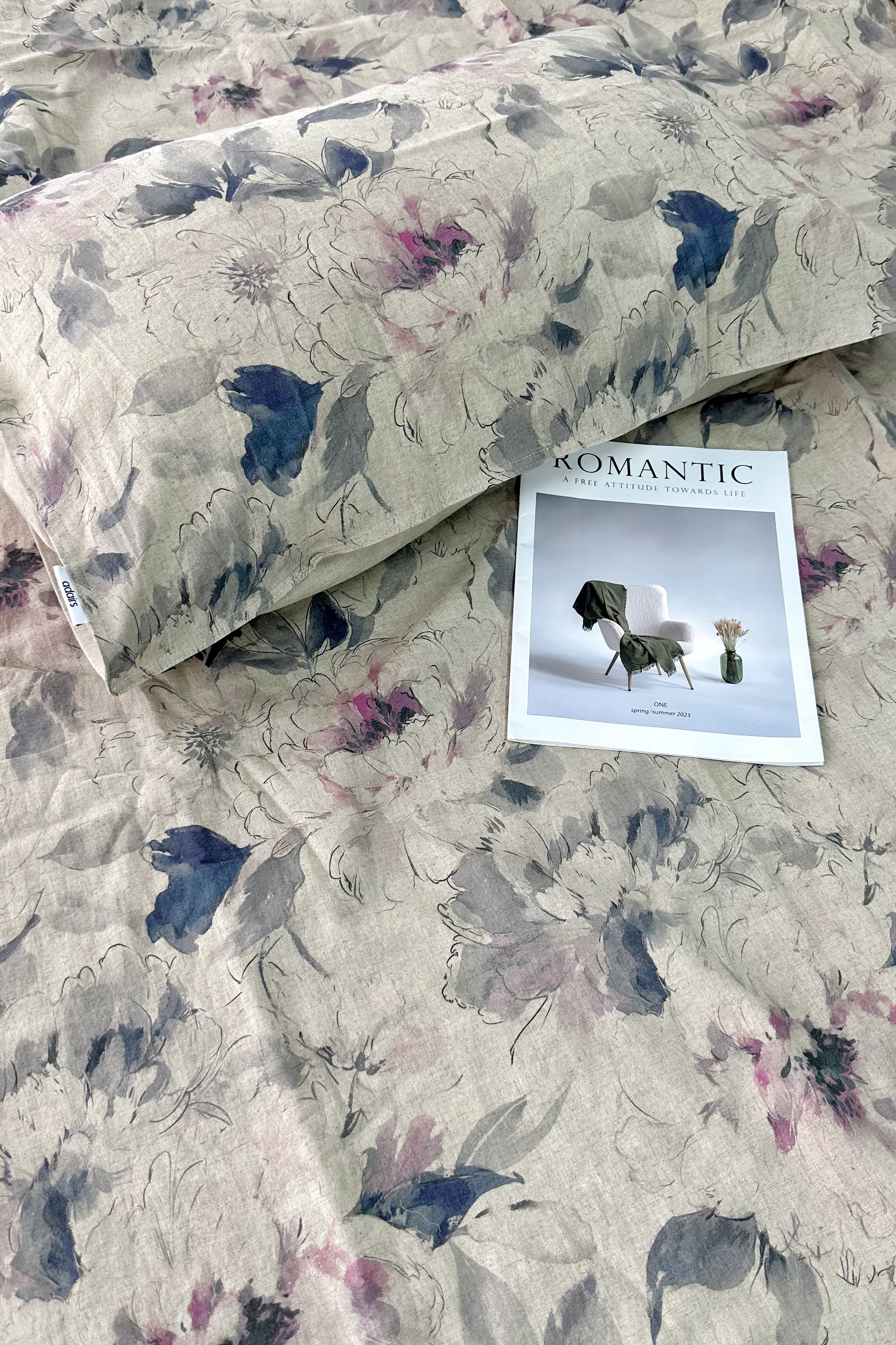 【紫气东来】100汉麻印花床品套件