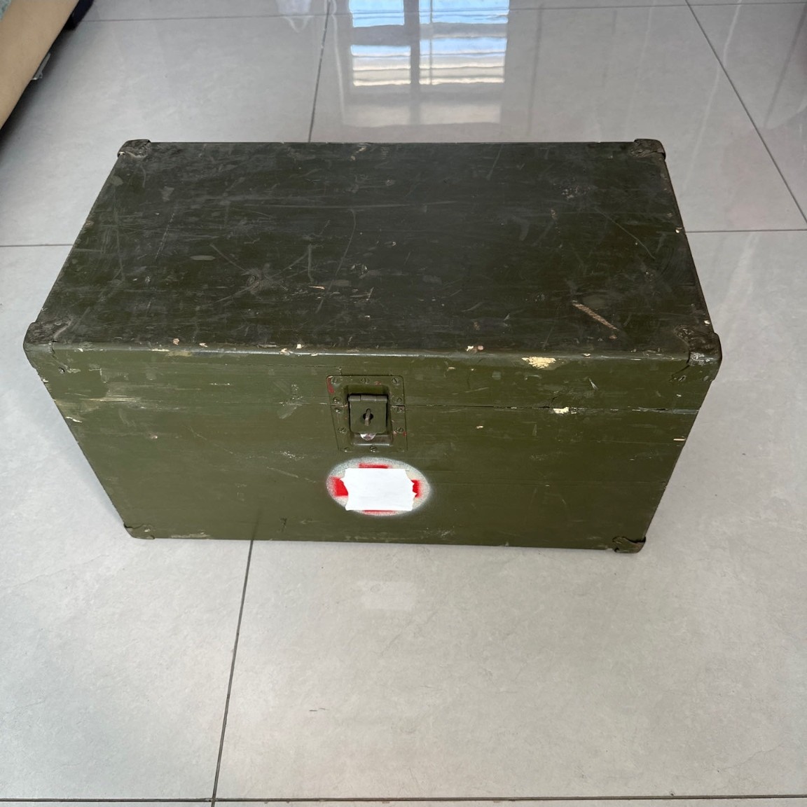 065老式实木【小木箱】微掉漆磕碰56*30*31