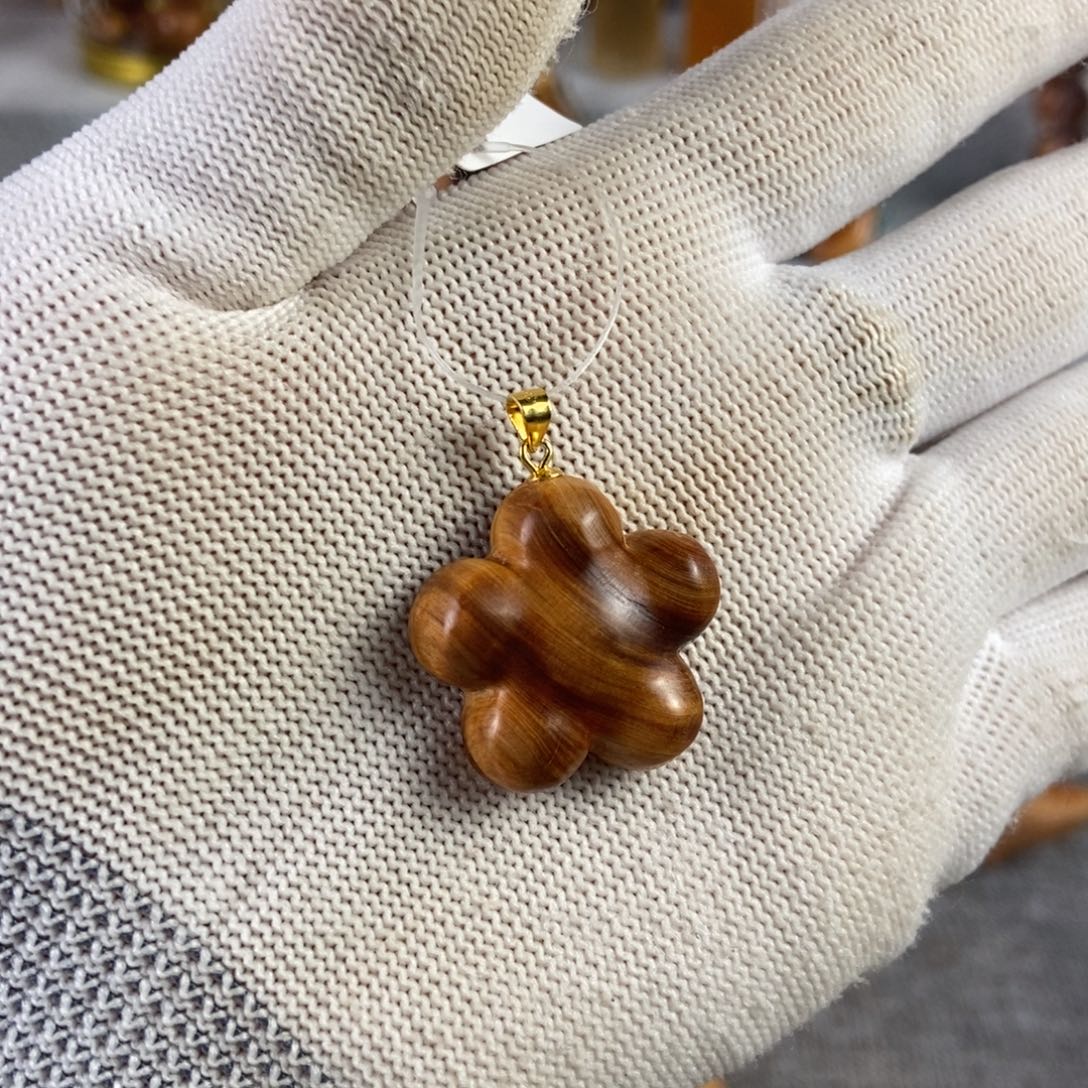 柏木（崖柏）手串/手链北太行高崖骨料闪电梅花吊坠 甜奶香