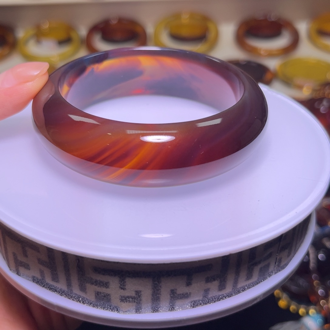 未镶嵌琥珀手镯晨**晓紫罗兰57