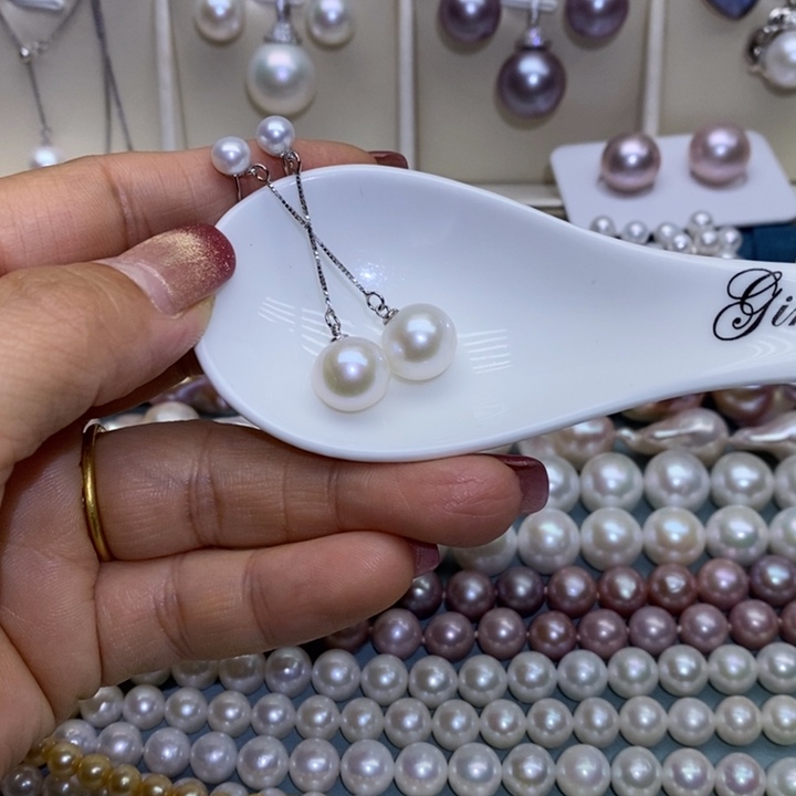 珠宝首饰银S925镶嵌淡水珍珠