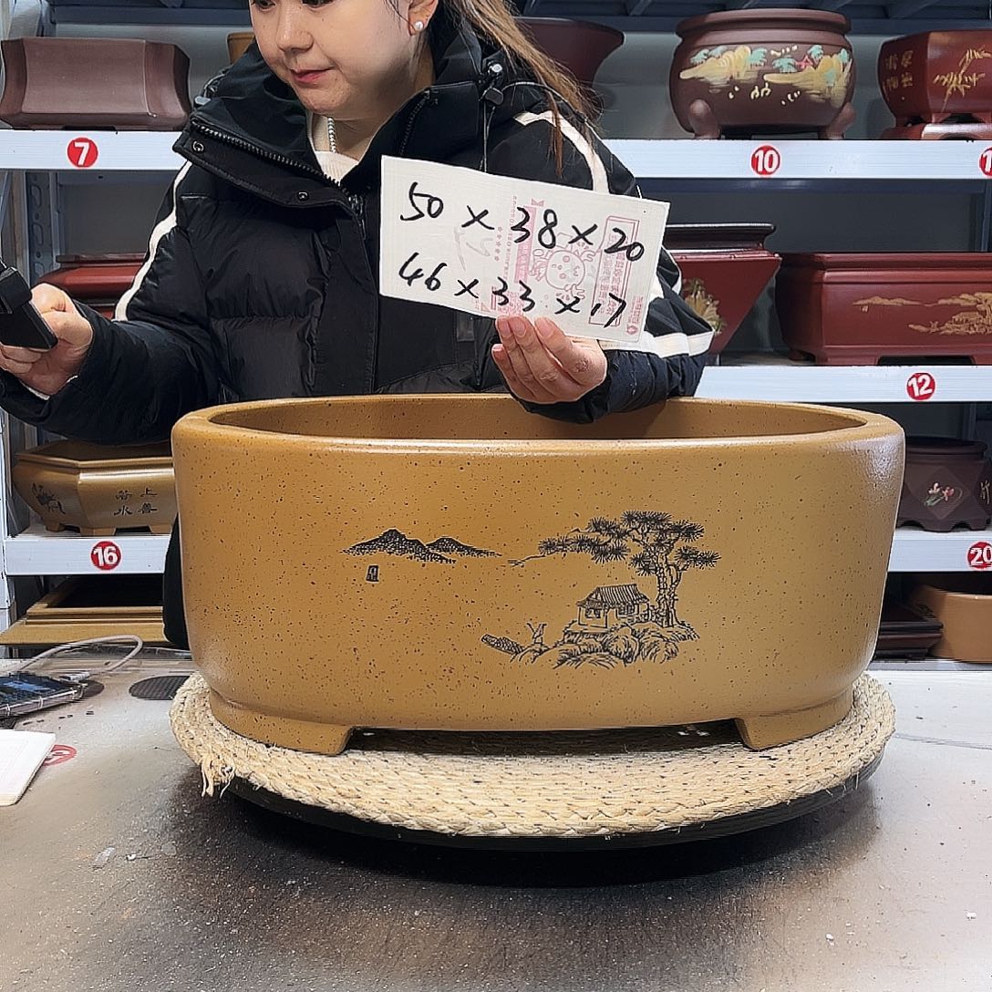 紫砂花盆紫砂花盆