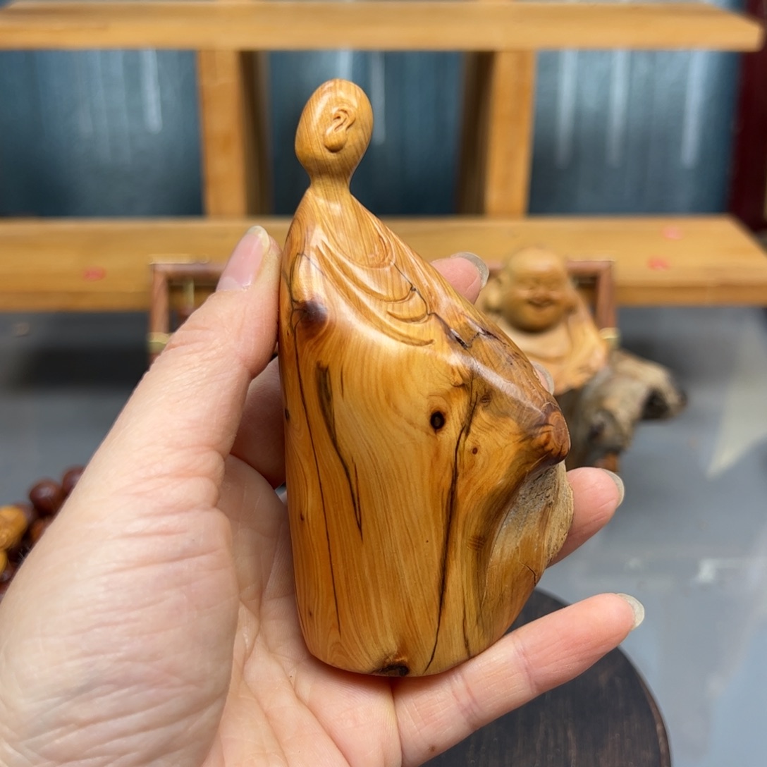 柏木崖柏木摆件手把件，49