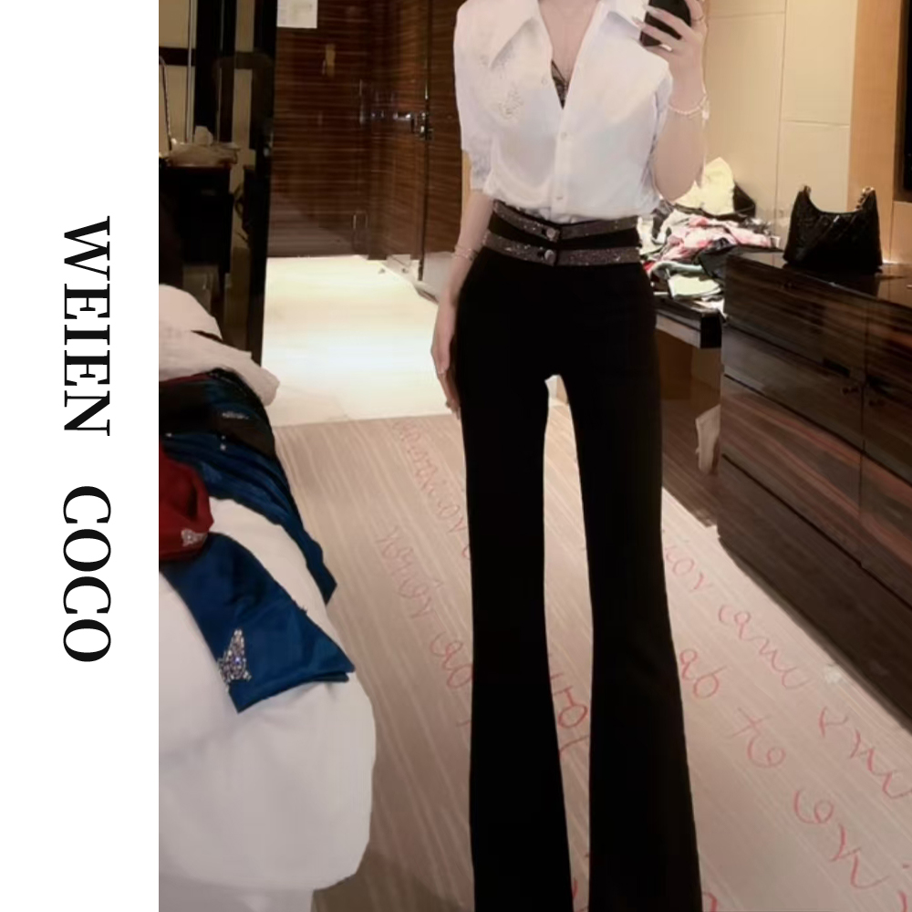 【薇恩COCO】修身微喇加绒冬款西装裤百搭休闲裤秋冬新款K3686