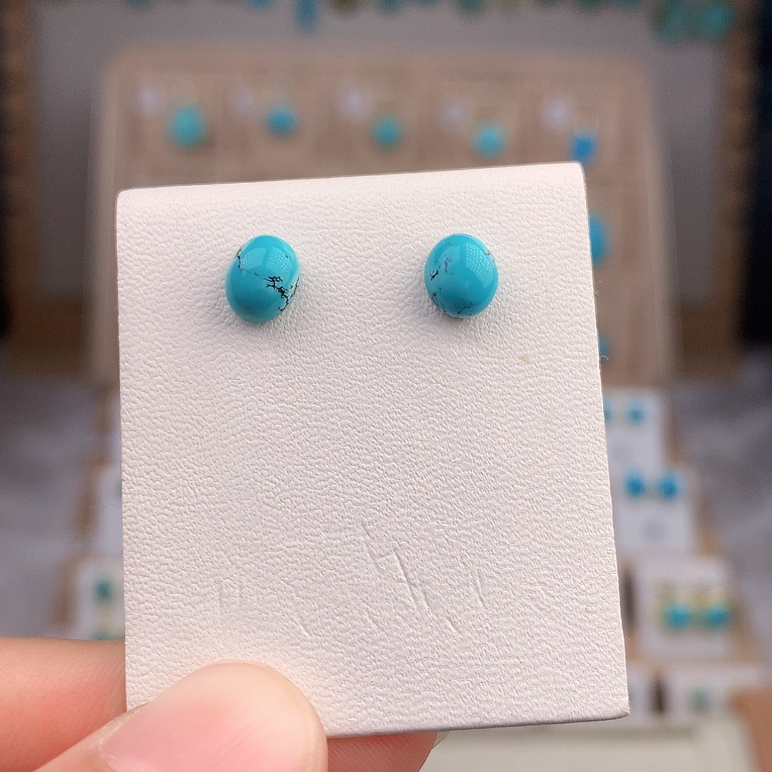 绿松石颈饰银S925镶嵌