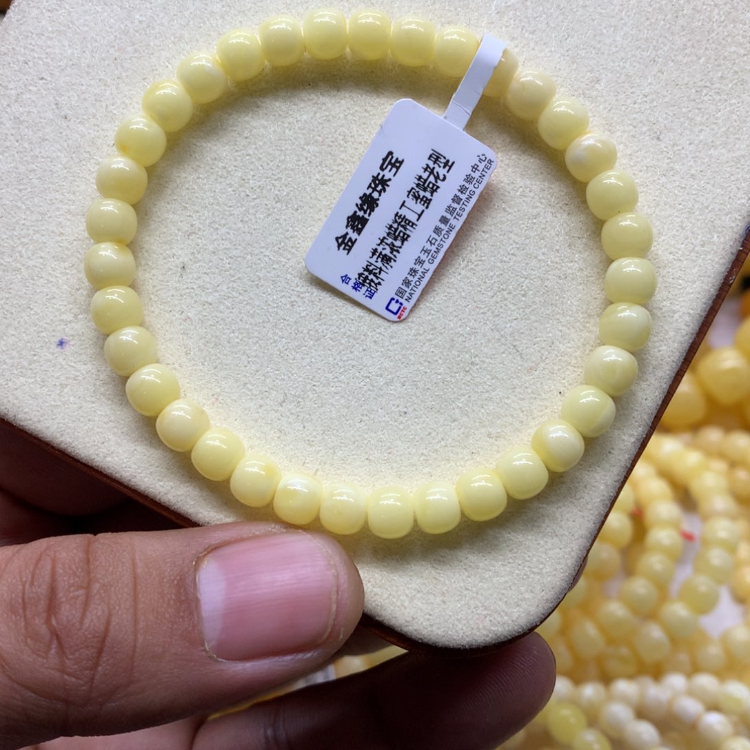 蜜蜡未镶嵌手链蜜蜡