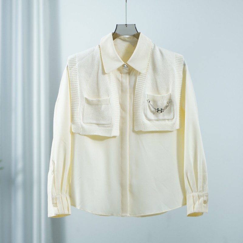 【三C・伊】S326  女装时尚披肩衬衫浅杏色Y22320325G00