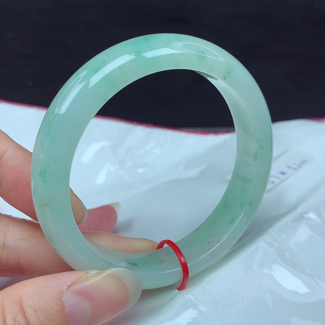 翡翠手镯未镶嵌57圈015