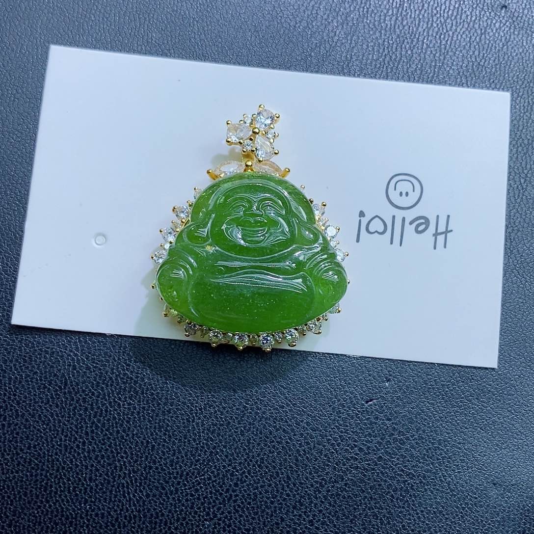 碧玺颈饰未镶嵌碧玺吊坠