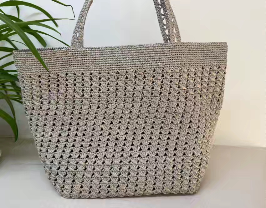 交叉针草编包【非成品】单肩包手提包草编包简约ins风