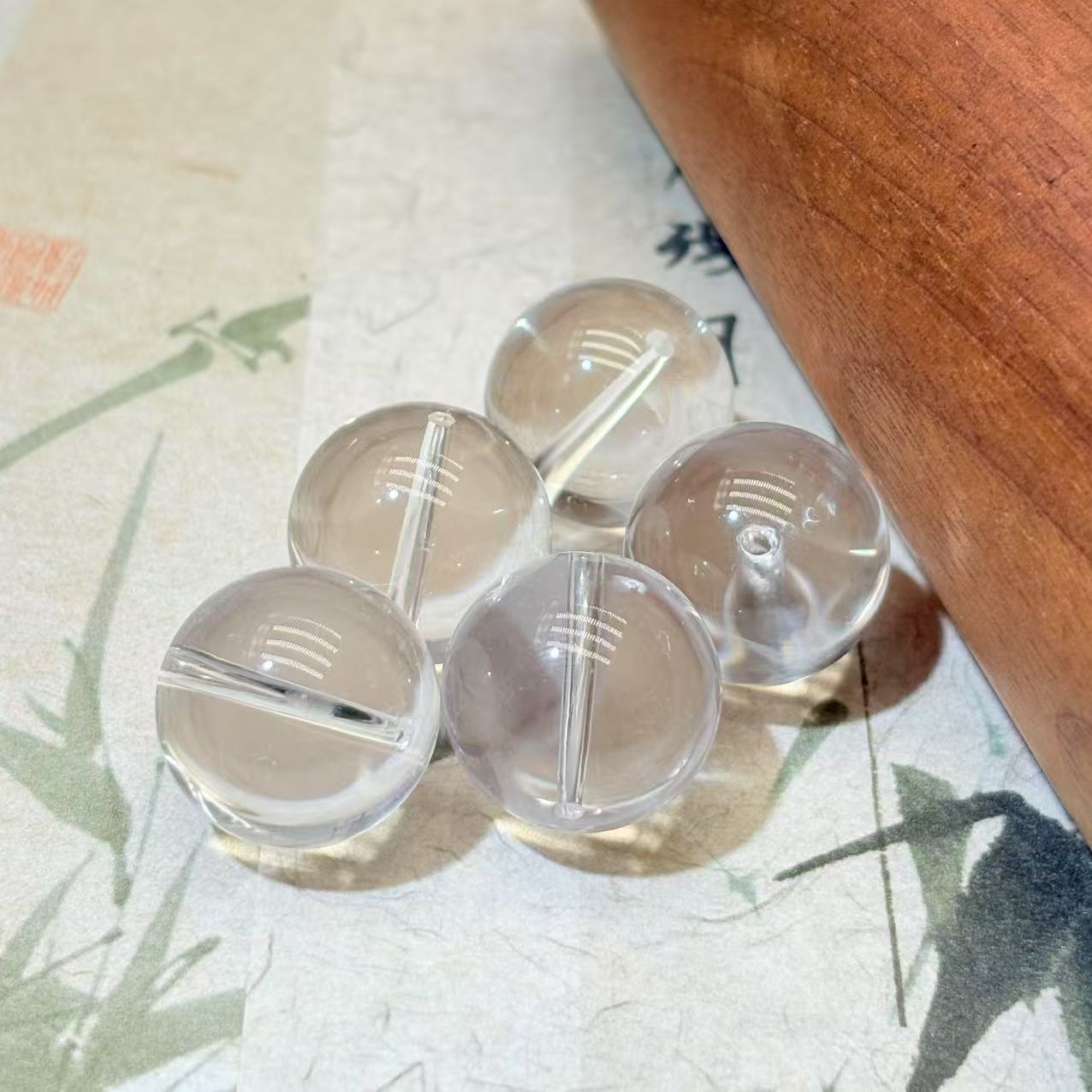 E221 全净体白水晶单珠 多样性发其一