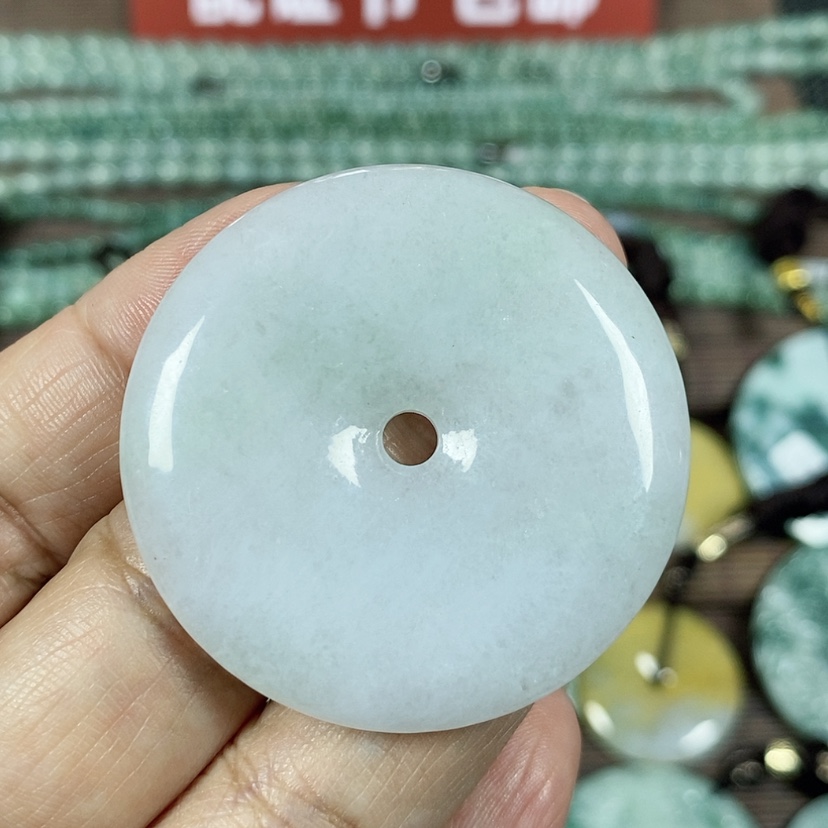 【闪购商品】翡翠颈饰未镶嵌玉吊坠翡翠玉平安扣