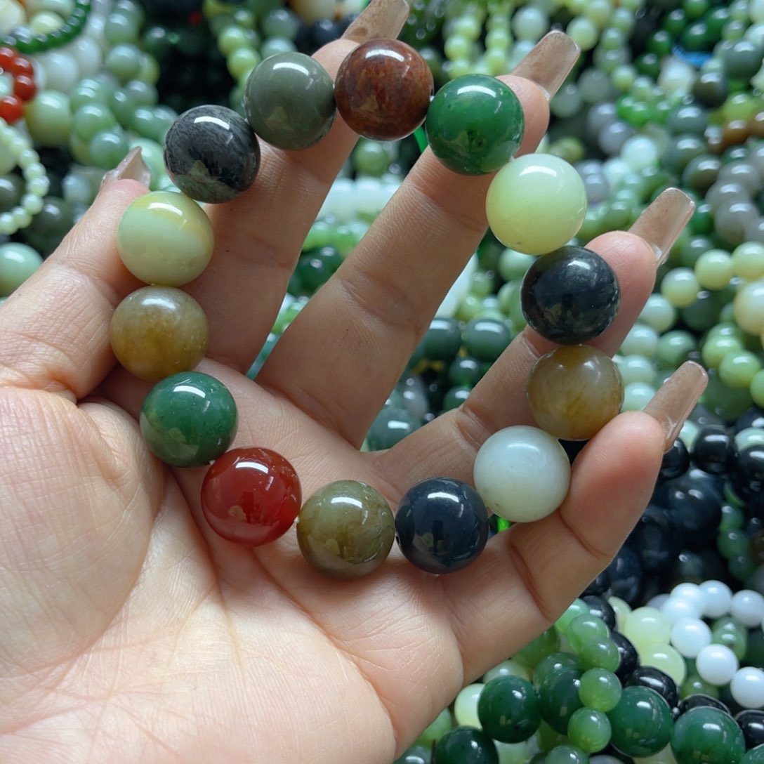 和田玉手链未镶嵌熙*贝