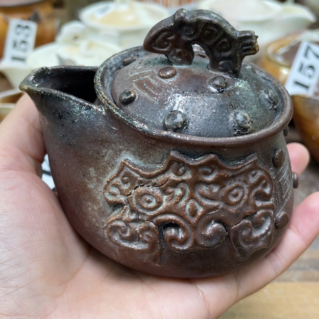 纯手工柴烧茶壶茶具瑕