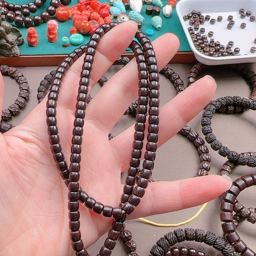 椰蒂手串浩**城6*5直切136颗