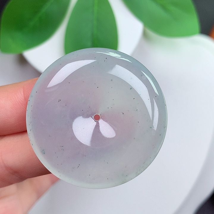 颈饰未镶嵌翡翠平安扣 37.1c6.8mm