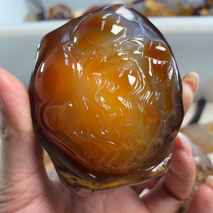 玛瑙/玉髓未镶嵌吊坠(不含链)