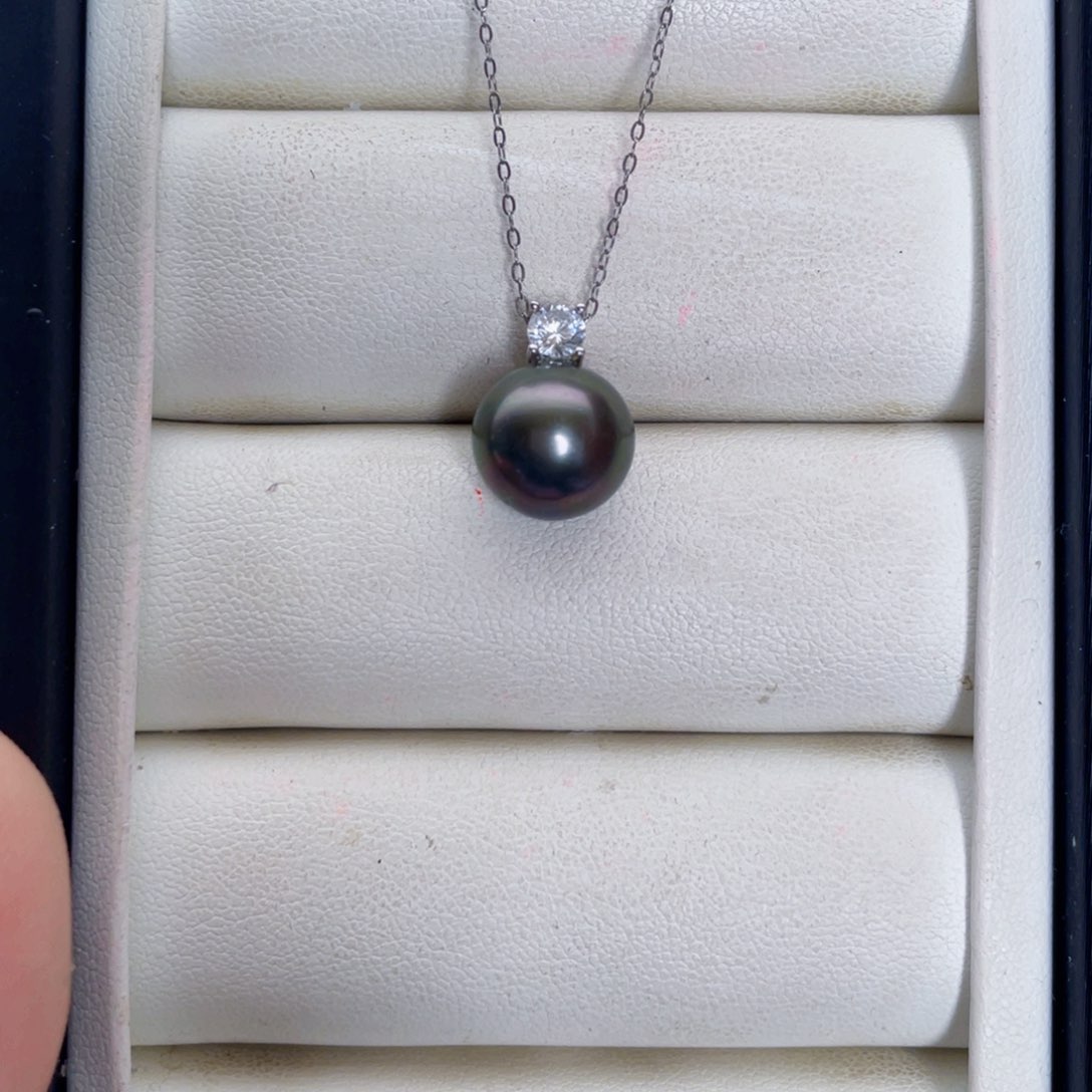 银S925镶嵌手绳海水珍珠