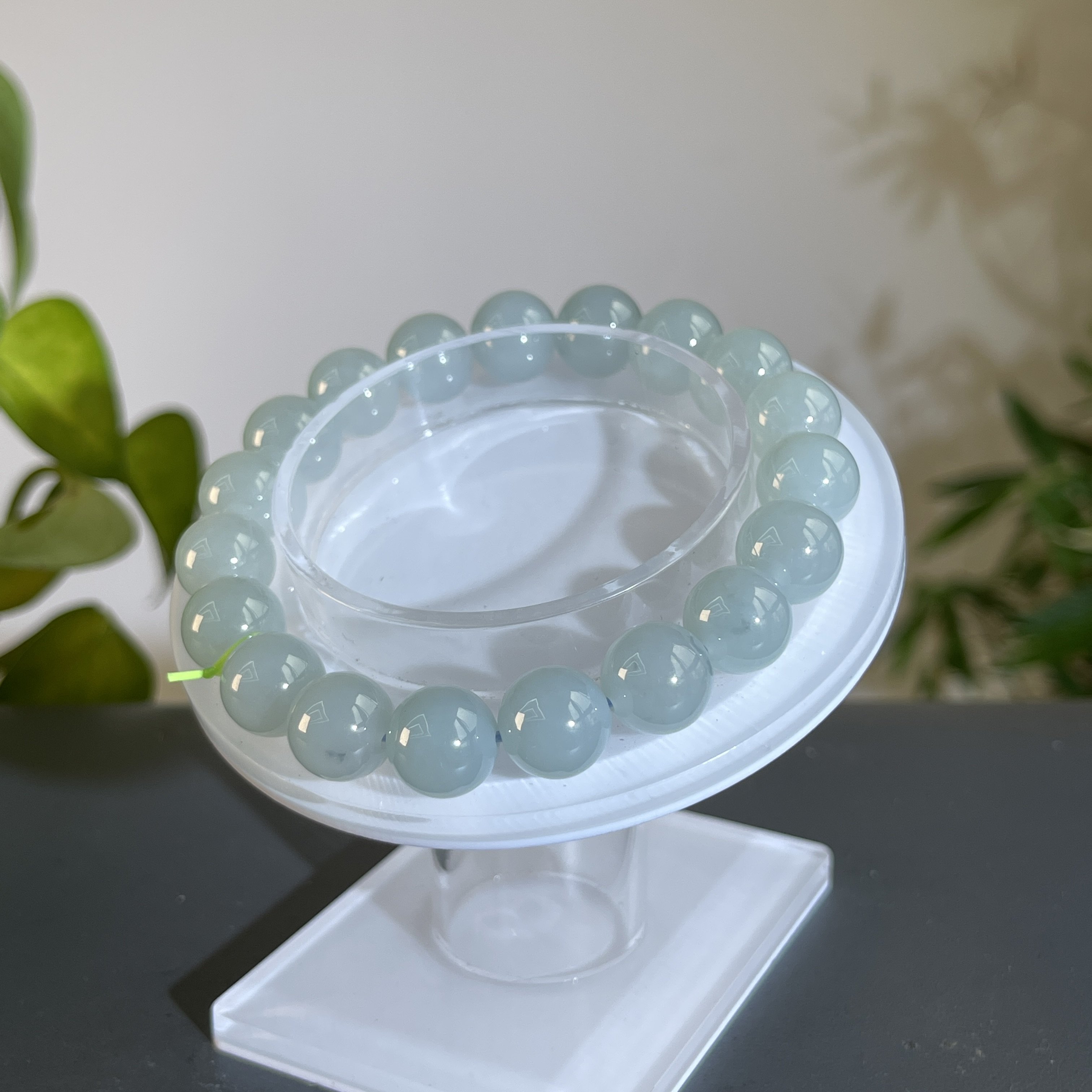 JXW03-130 天然缅甸A货翡翠 翡翠手串