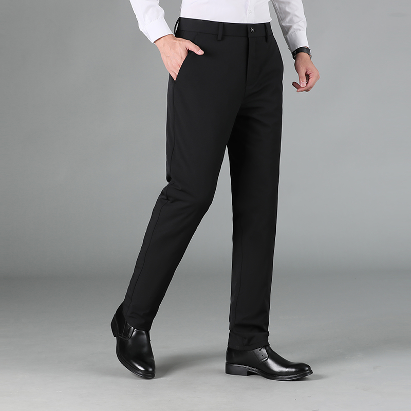 【新国标90鹅绒】男士加厚冬季新款商务休闲外穿保暖直筒西裤鹅绒裤