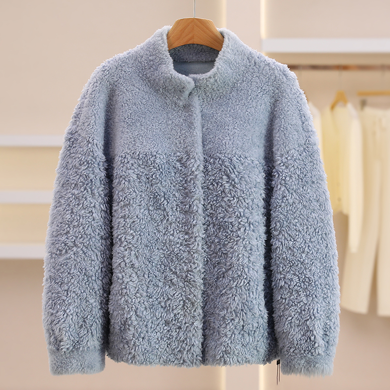 B3211-【25年珂家秋冬新款】单排扣加厚颗粒绒外套#1ZKL58W020