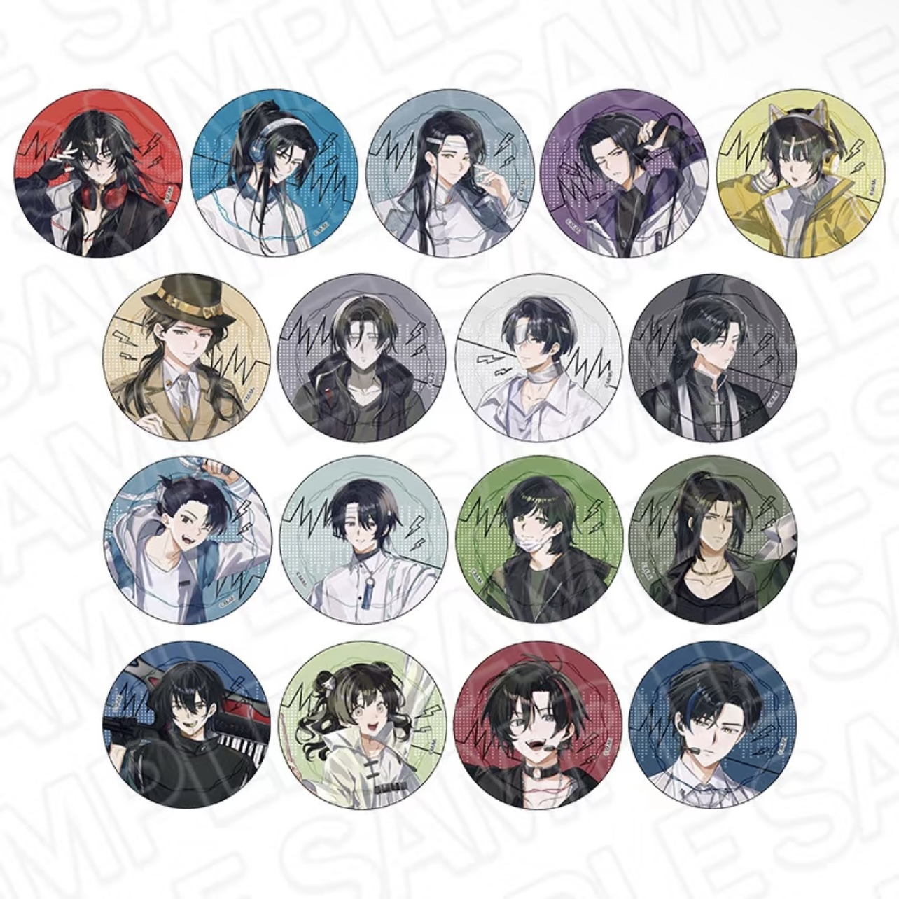 国现【魔道祖师】四周年系列五周年吧唧卡牌盲盒直播间代拆 