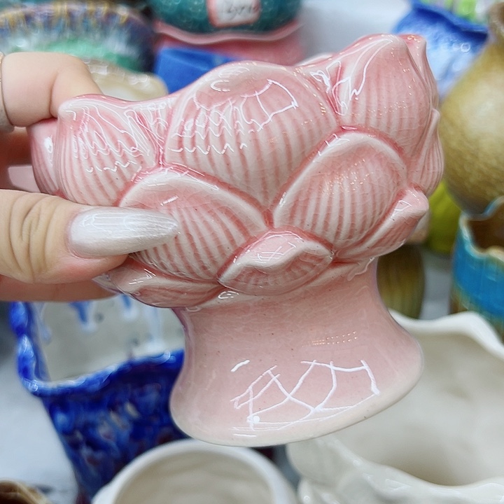 有孔，满10元发货多肉陶瓷花盆