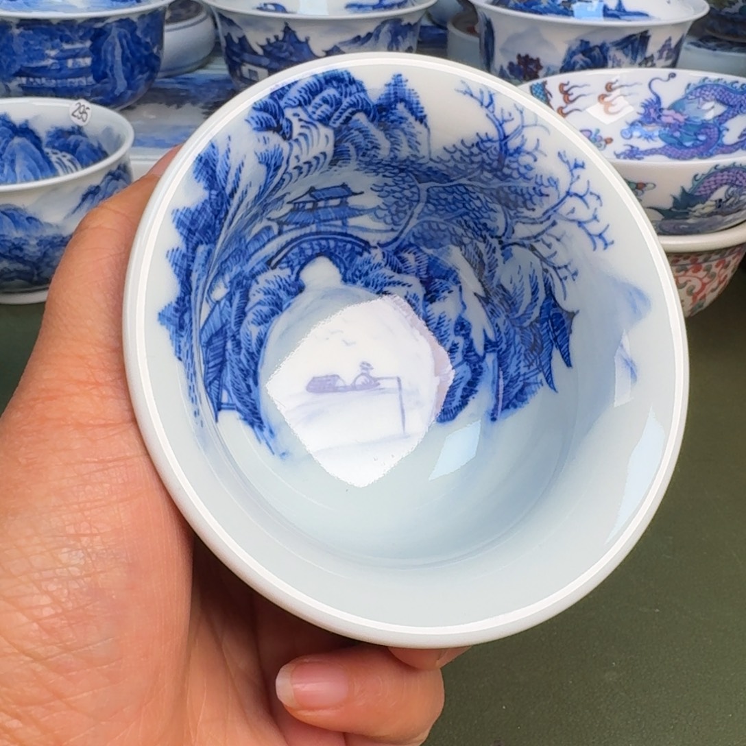 瓷景德镇纯手绘茶具圆圆261