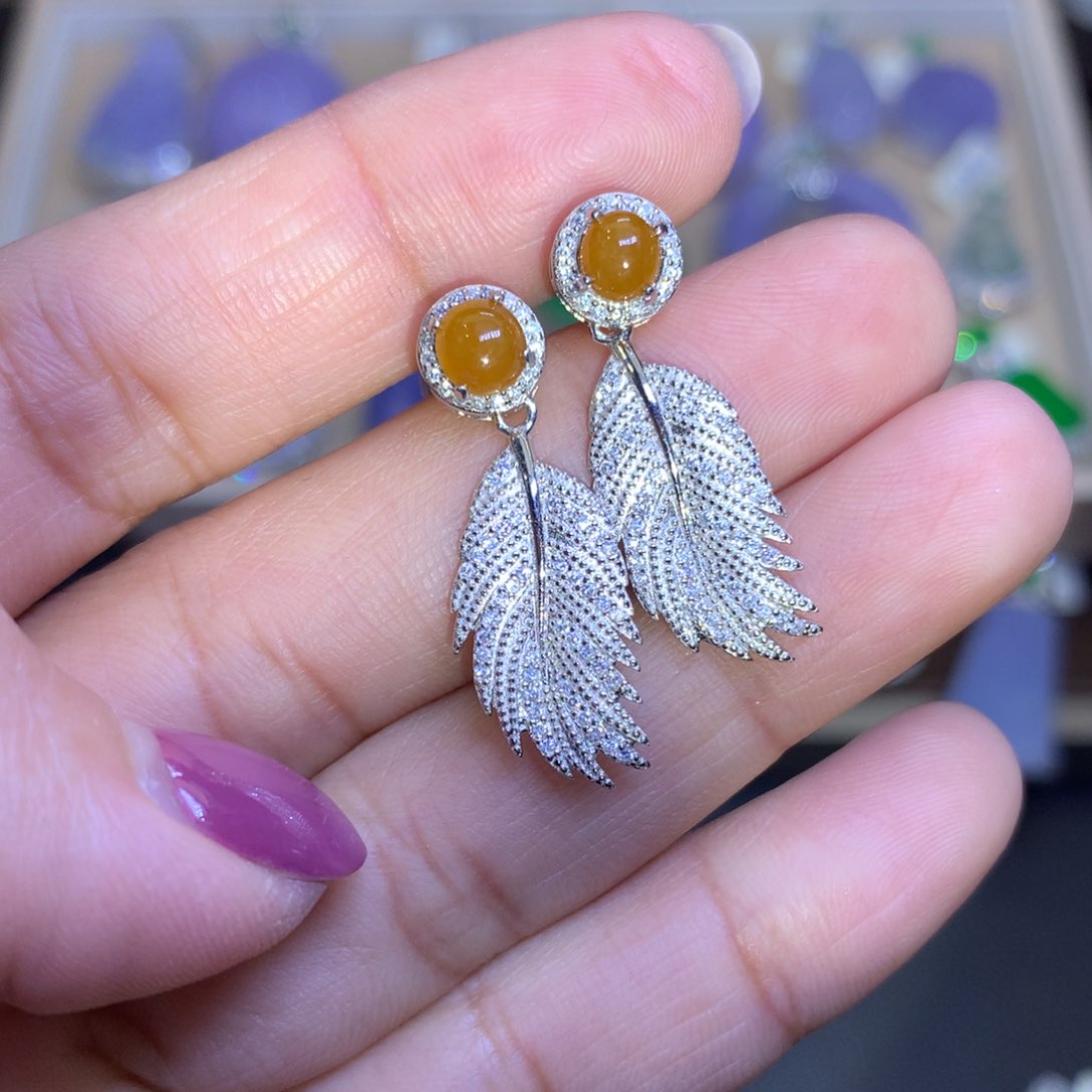 翡翠颈饰银S925镶嵌翡翠