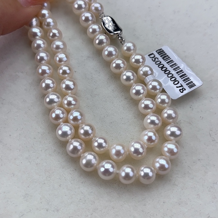 淡水珍珠颈饰银S925镶嵌7➕极光炫彩