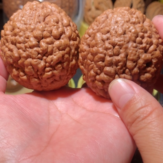 文玩核桃把件脑纹金刚菩提