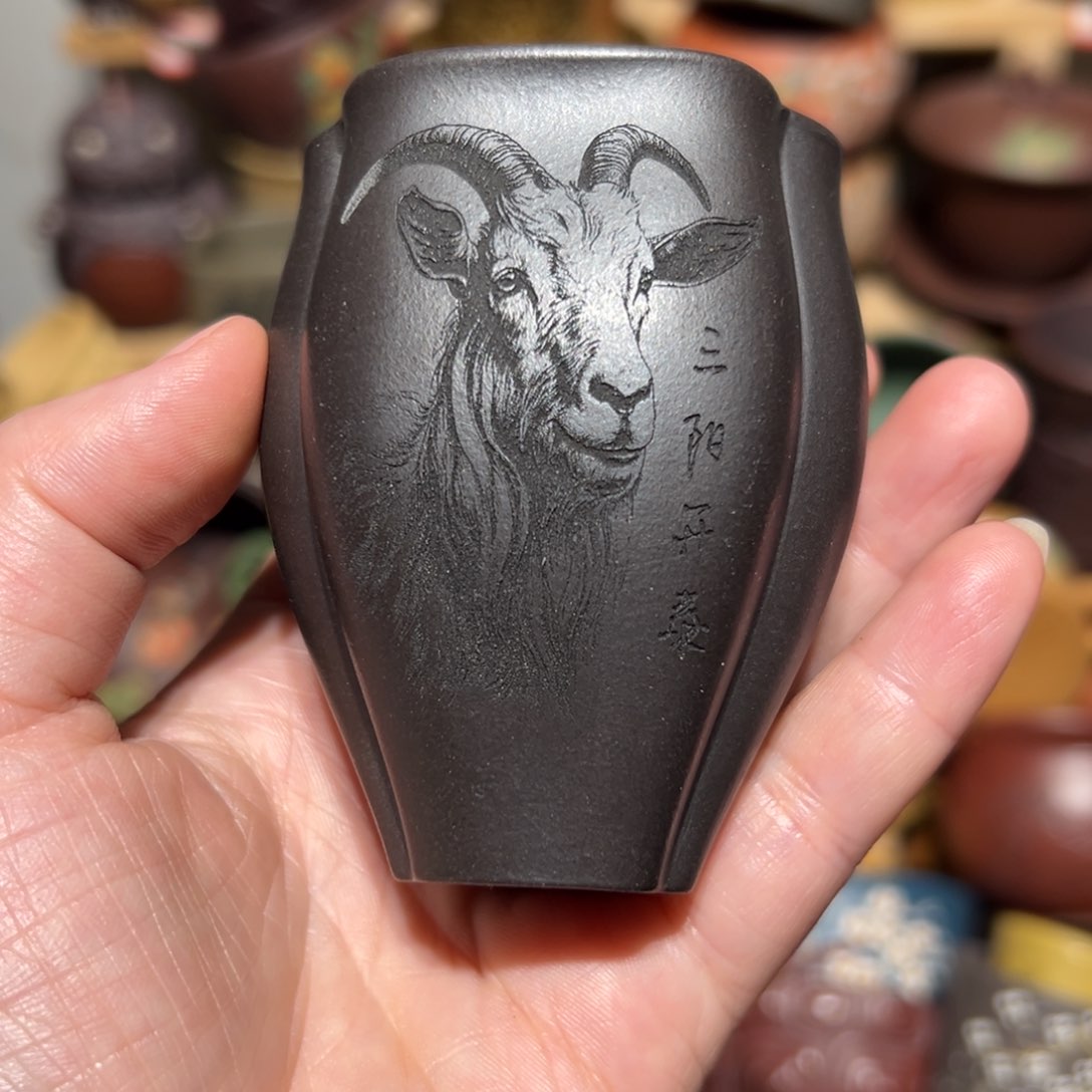 紫砂茶杯宜兴紫砂主人杯