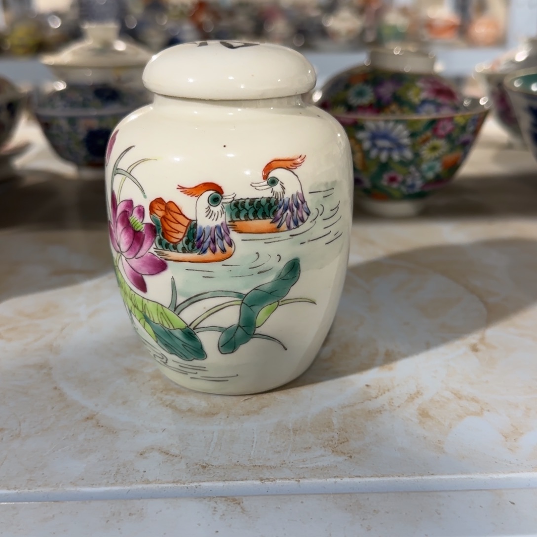 手绘瓷器，全部处理