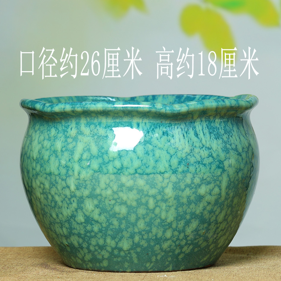 透气大号陶瓷花盆群生大口径多肉绿植家用阳台庭院盆景陶罐