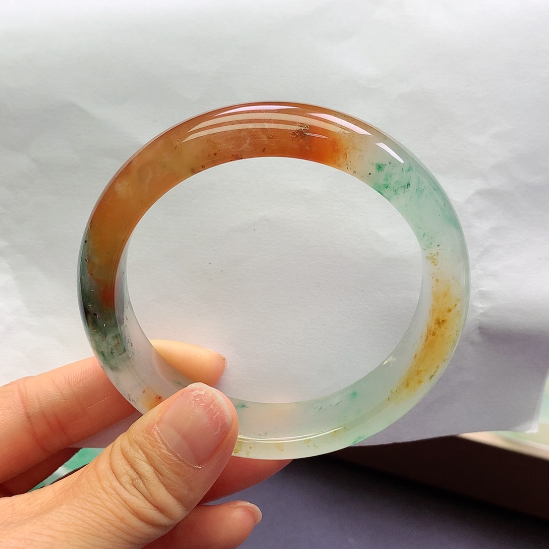 石英质玉手镯未镶嵌红*