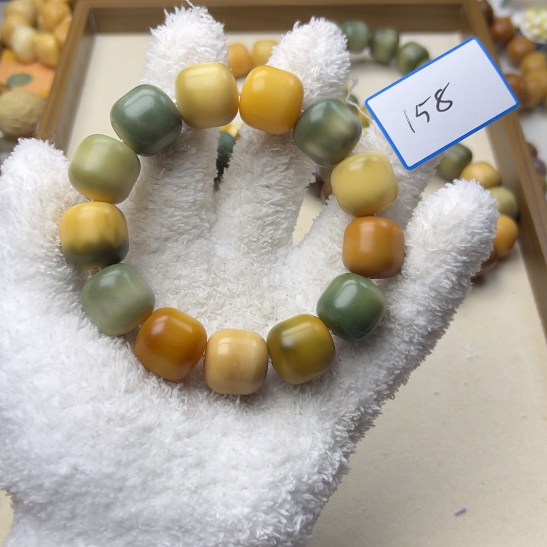 悦***吖菩提根/象牙果手串桶珠干磨通货18mm一串