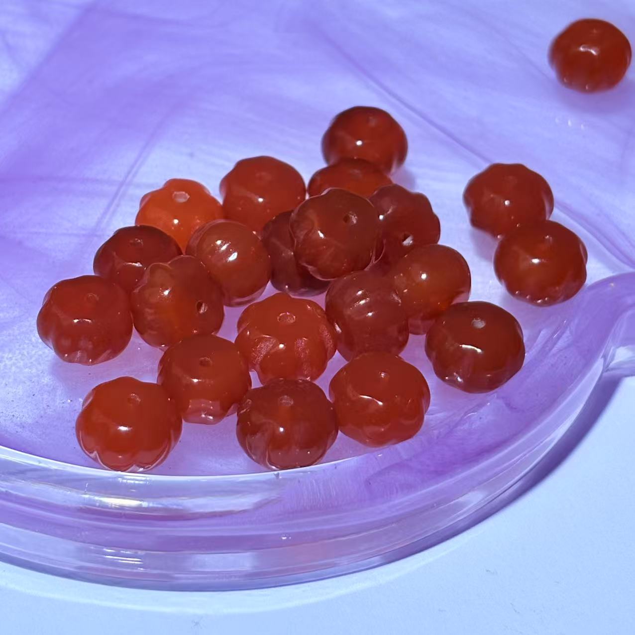 CX15 南红南瓜珠多样性发其一