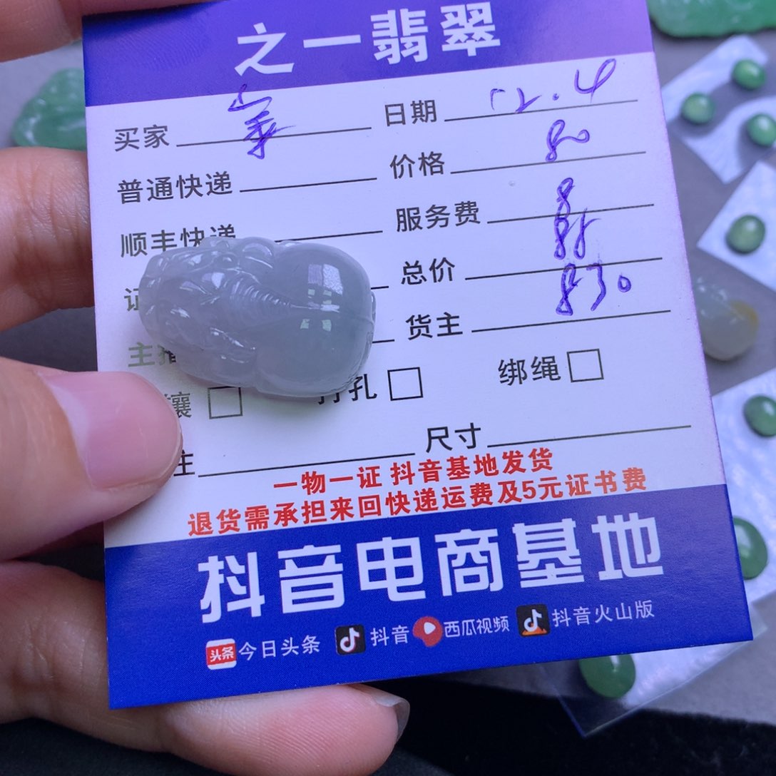 颈饰未镶嵌翡翠金*子