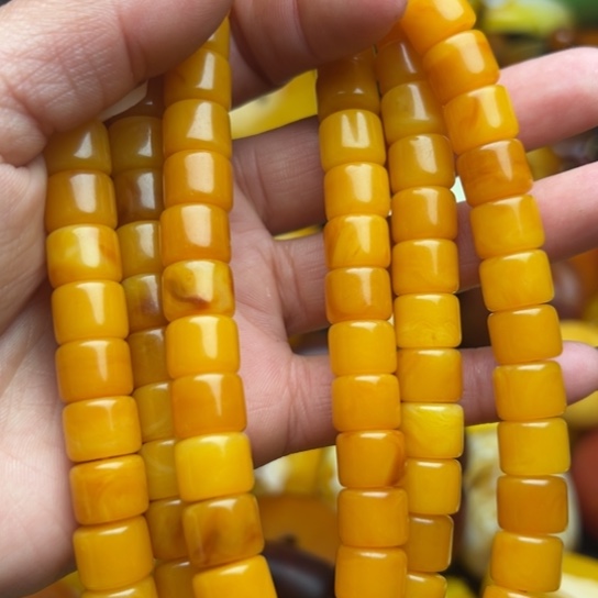 琥珀手串未镶嵌蜜蜡