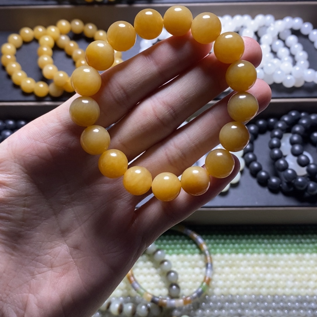 和田玉未镶嵌手链