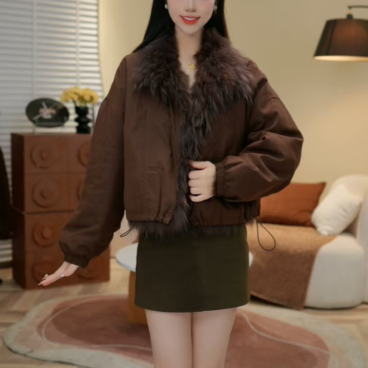 2025外套女秋冬爆款网红毛毛外套洋气122恋恋