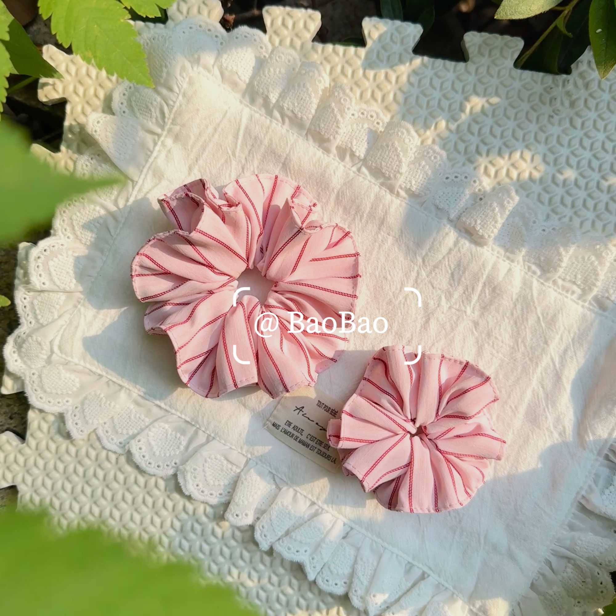 法式发圈甜美发绳日韩原创设计头绳少女心复古甜美风儿童大肠发圈