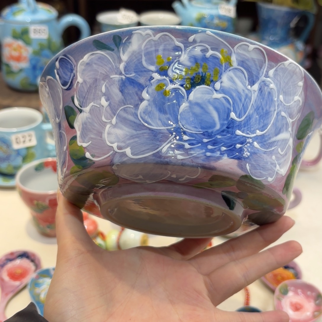 景德镇手绘高温釉下彩陶瓷茶具