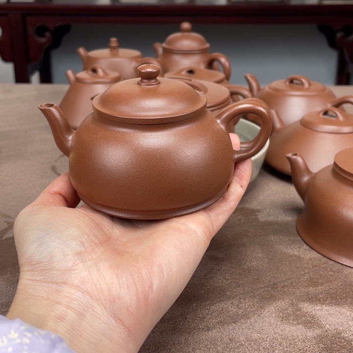 超***凡紫泥茶壶怀影160毫升