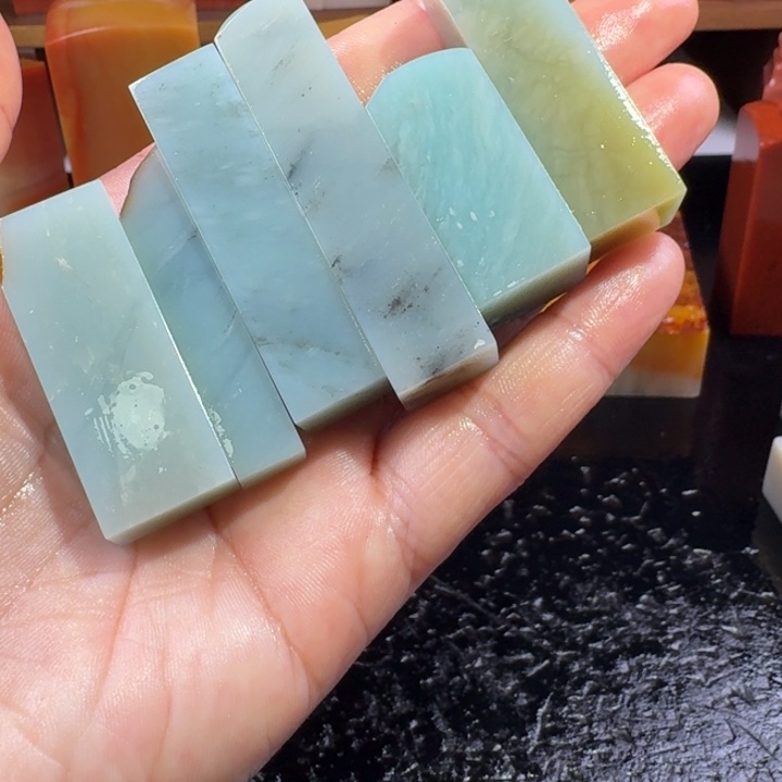 远***渐印石昌化石天青石