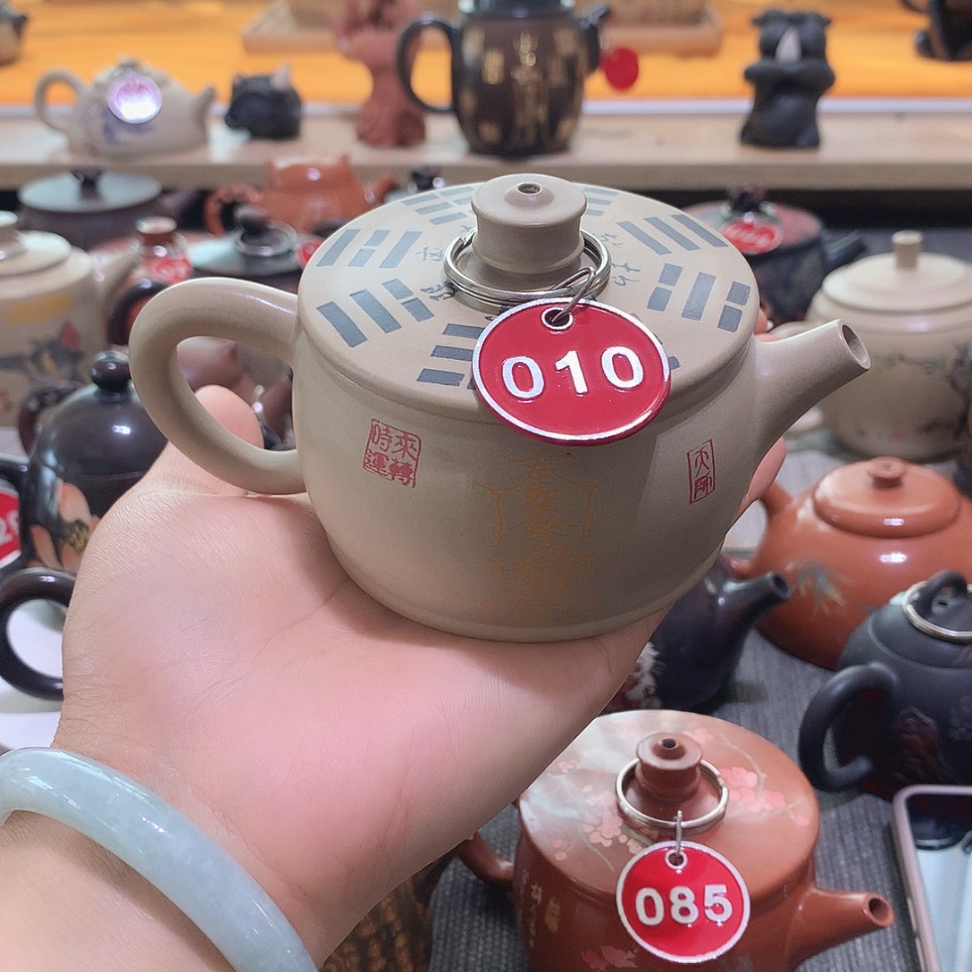 特价云南建水紫陶彩填壶010