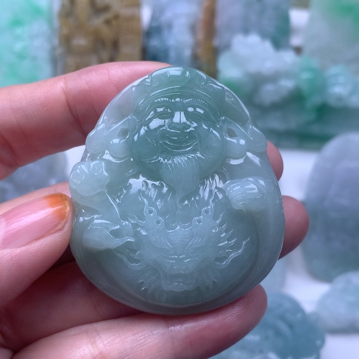 定制翡翠未镶嵌挂件佛挂件