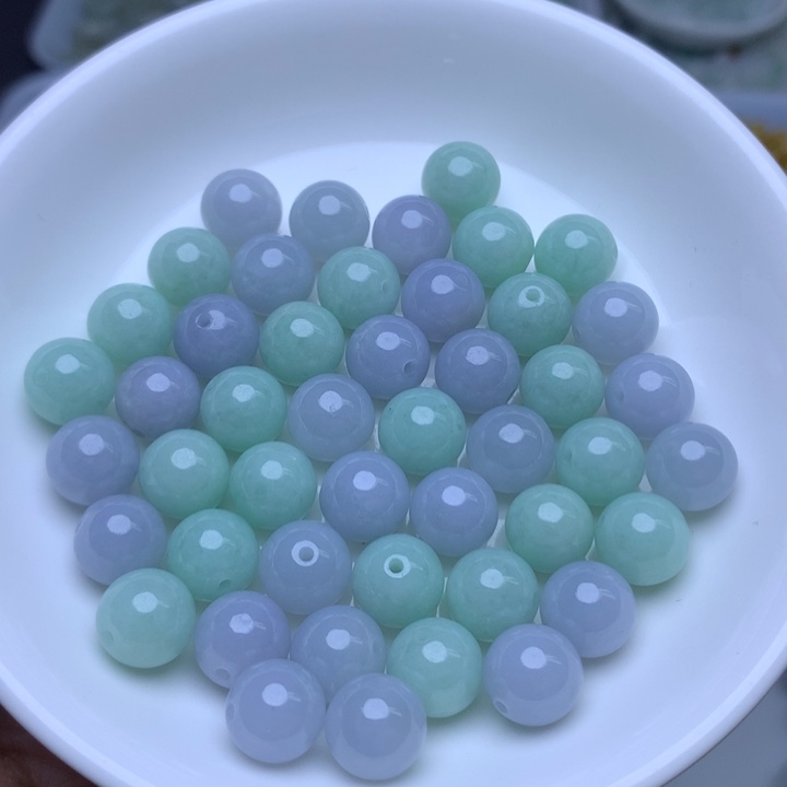 散珠翡翠卡10冰紫绿10个