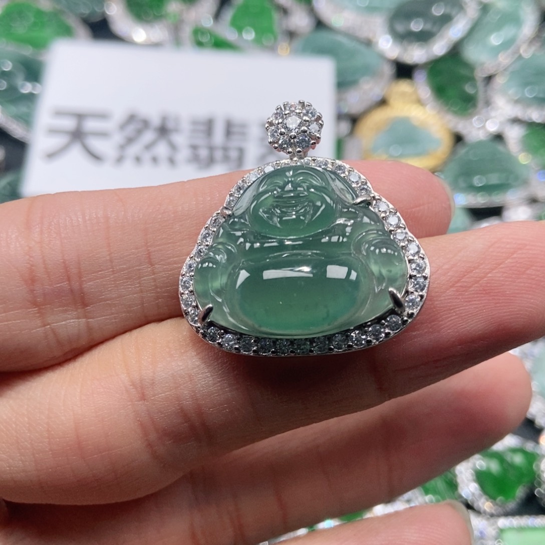 翡翠未镶嵌吊坠(不含链)