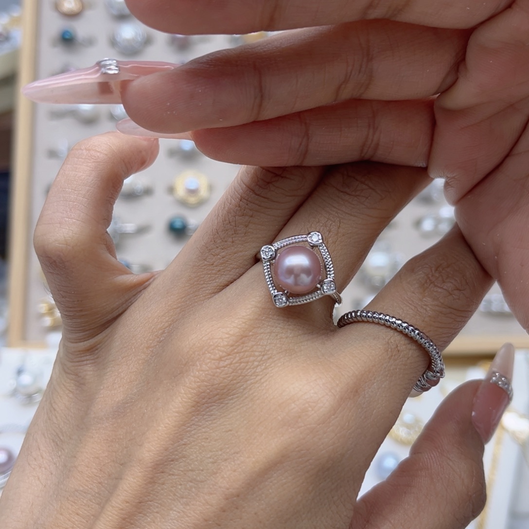 c***y合金淡水珍珠戒指
